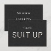 Remerciements Carte de Proposition de Mariage pour l'Ouvreur (Devant / Derrière)