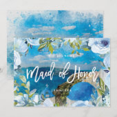 Remerciements Carte de proposition florale de Santorin (Devant / Derrière)