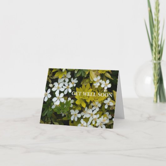 Remerciements Carte de puits de fleurs (Devant)