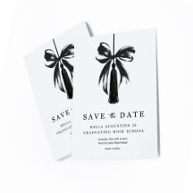 Carte de rappel de date de remise des diplômes ave