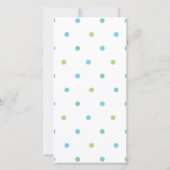 Remerciements Carte de rapport Bunny de Pâques (Dos)