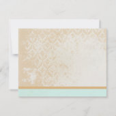 Remerciements Carte de réception de mariage à cage à oiseaux vin (Dos)