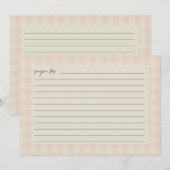 Remerciements Carte de recette de Fête des mariées de Buffalo Pl (Devant / Derrière)