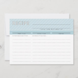 Remerciements CARTE DE RECETTE MODERNE organisateur mignon minim
