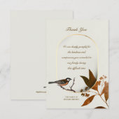 Remerciements Carte de reconnaissance de sympathie (Devant / Derrière)