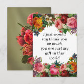 Remerciements carte de remerciement (Devant / Derrière)