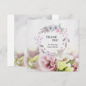 Remerciements Carte de remerciement (Devant / Derrière)