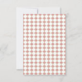 Remerciements Carte de remerciement à plat (Dos)