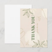 Remerciements Carte de remerciement à plat (Devant / Derrière)