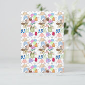 Remerciements Carte de remerciement à plat (Debout devant)