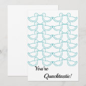 Remerciements Carte de remerciement à thème de canard "Vous êtes (Devant / Derrière)