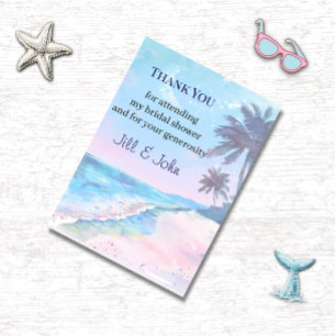Remerciements Carte de remerciement aquarelle pour mariage de rê
