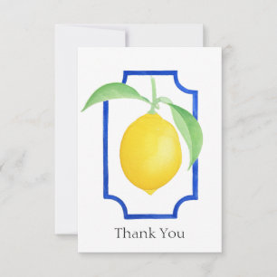 Remerciements Carte de remerciement au citron d'été