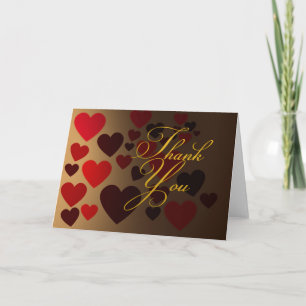 Remerciements Carte de remerciement avec amour
