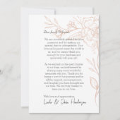 Remerciements Carte de remerciement avec code QR floral simple m (Devant)