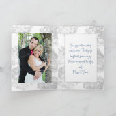 Remerciements Carte de remerciement avec Hydrangea Blue Heaven s (Intérieur)