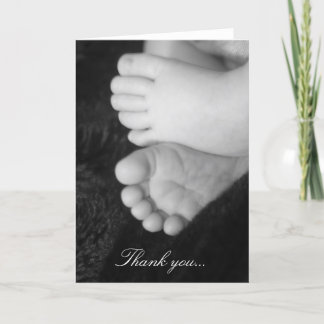 Remerciements Carte de remerciement baby shower