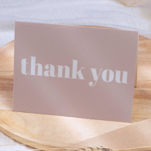 Remerciements Carte de remerciement Baby Shower Typographie en g