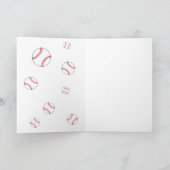 Remerciements Carte de remerciement Baseball Coach (Intérieur)