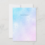 Remerciements Carte de remerciement Blue Bird (Dos)