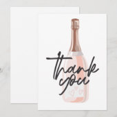 Remerciements Carte de remerciement Boho Champagne (Devant / Derrière)