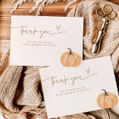 Remerciements Carte de remerciement Boho Fall Pumpkin