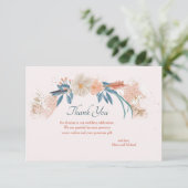 Remerciements Carte de Remerciement Cadre Boho (Debout devant)