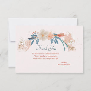 Remerciements Carte de Remerciement Cadre Boho