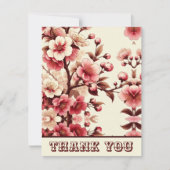 Remerciements Carte de remerciement Cerisier en Fleurs (Devant)
