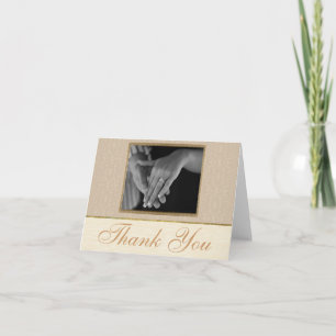 Remerciements Carte de Remerciement Champagne Lace