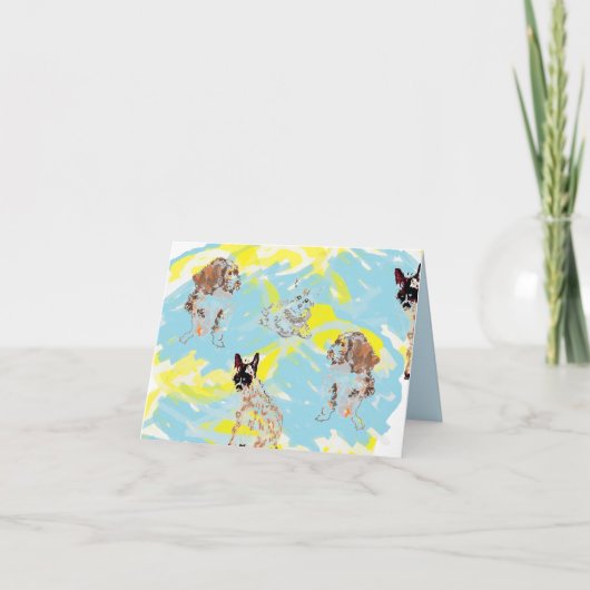 Remerciements Carte de remerciement : Chat & Chien's (Devant)