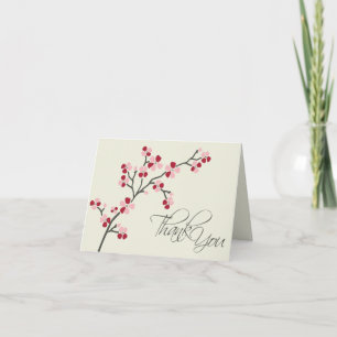 Remerciements Carte de remerciement Cherry Blossom Designer 2 (r