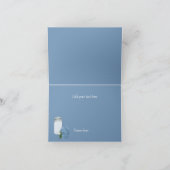 Remerciements Carte de remerciement chic Hydrangea et pot Mason (Intérieur)