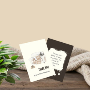 Remerciements Carte de remerciement Cozy Paws