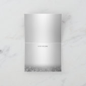 Remerciements Carte de remerciement Crystal Snowflake Silver Win (Intérieur)