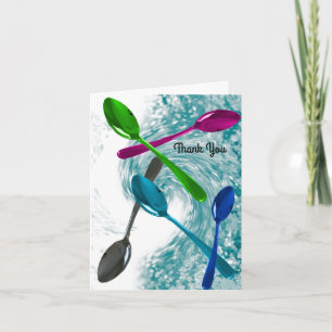 Remerciements Carte de remerciement cuillères de cuisine culinai