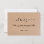 Remerciements Carte de remerciement d'anniversaire 3,5"x5" (Devant)