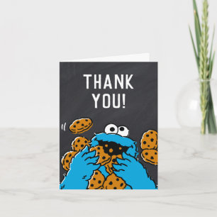 Remerciements Carte de remerciement d'anniversaire avec Cookie M