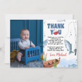 Remerciements Carte de remerciement d'anniversaire avec photo po (Devant)