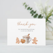 Remerciements Carte de remerciement d'anniversaire Cookies et Ca (Debout devant)