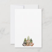 Remerciements Carte de remerciement d'anniversaire de camping en (Dos)