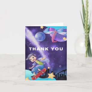 Remerciements Carte de remerciement d'anniversaire de jeu en réa
