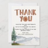 Remerciements Carte de remerciement d'anniversaire de la forêt (Devant)