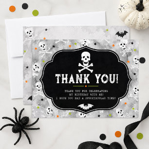Remerciements Carte de remerciement d'anniversaire Halloween per