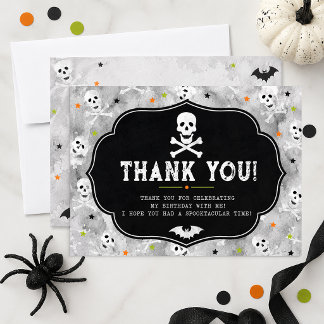 Remerciements Carte de remerciement d'anniversaire Halloween per