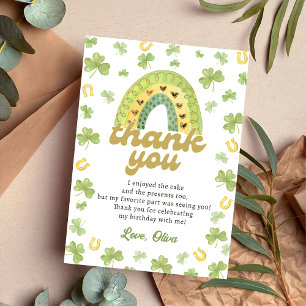 Remerciements Carte de remerciement d'anniversaire Lucky One Rai