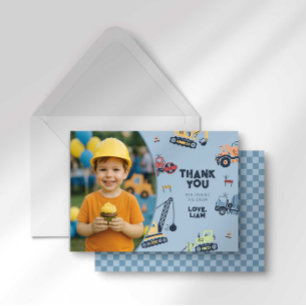 Remerciements Carte de remerciement d'anniversaire pour camion d