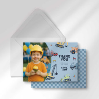 Remerciements Carte de remerciement d'anniversaire pour camion d