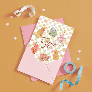 Remerciements Carte de remerciement d'anniversaire pour chaton,