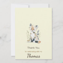 Carte de remerciement d'anniversaire pour enfants 